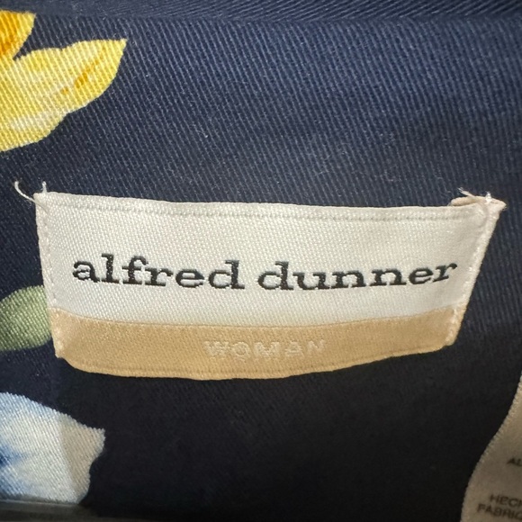 Alfred Dunner Floral 100% Cotton Jacket Size 18W - Picture 4 of 5